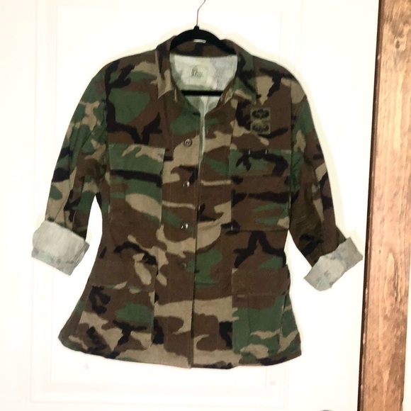 Vintage Camo Jacket Authentic Military Issued Field Jacket Unisex Camo Jacket - Picture 4 of 13